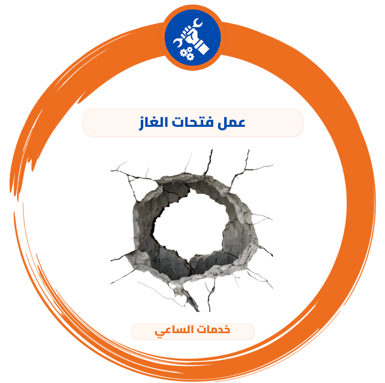 عمل فتحات الغاز